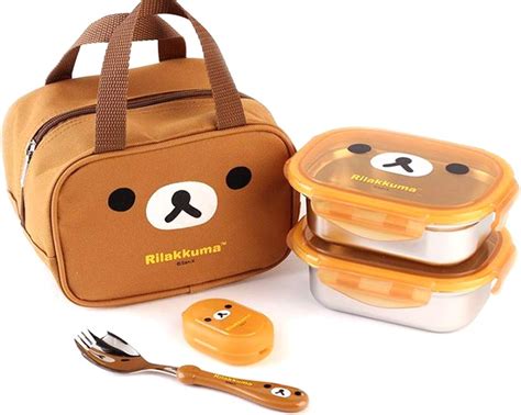 rilakkuma stainless steel lunch box|Rilakkuma Bento Lunch Box .